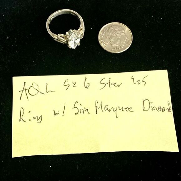 AQL Striking Marquee Sim Diamond in Sterling Silver - Picture 8 of 8